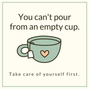 You cant pour from an empty cup