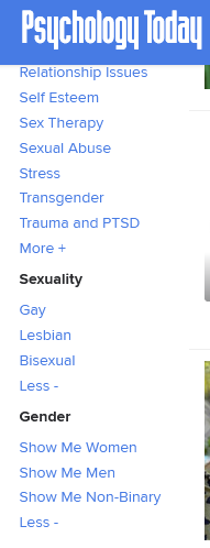 LGBTQ therapist on Psychology today